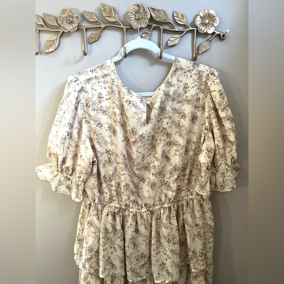 NWOT Bohme Floral Ruffle Dress - Picture 3 of 4